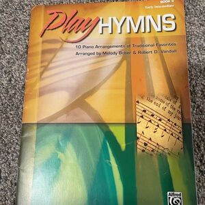 Alfred Play Hymns Book with Green and Yellow Cover